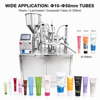 Machine de remplissage et de scellage automatique de tubes pour crèmes vitaminées, crèmes à base de plantes, gels solaires et lotions