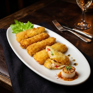 Rollitos de Camarón Congelados al Estilo Chino con Queso para Catering de Aerolíneas, Cantina Escolar, Entrada Rápida, Caja a Granel - Product Image 5