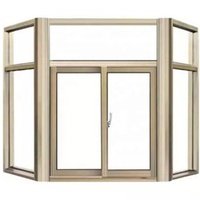 Venta directa de fábrica de Foshan, ventana abatible Upvc, toldo colgante superior deslizante, arco Upvc Bay Windows