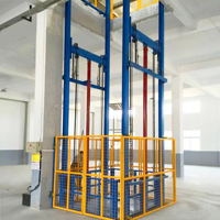 Ascenseur hydraulique pour sous-sol 5m 1300x1300 CE ISO, ascenseur de fret d'usine à télécommande, 2500kg 9m 4 étages 1800x1600, ascenseur automatique