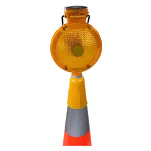 Luz LED de Advertencia <span class=keywords><strong>Solar</strong></span> Intermitente Portátil para Seguridad Vial, Utilizada en Conos de Tráfico - Product Image 3