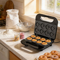Machine à donuts Starlux 8 trous, norme européenne, pour petit-déjeuner, 220V, nouvelle génération, revêtement antiadhésif, sécurité anti-surchauffe