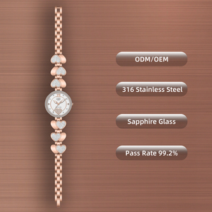 Direct d'usine OEM ODM Logo personnalisable Bracelet unique Petit cadran Dames Montre à quartz 5ATM Étanche Saphir Bijoux Montres - Product Image 6