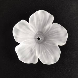 F6 \ F19 \ F234 26mm Flor de cuarzo esmerilado de cinco pétalos hecha a mano - Product Image 4