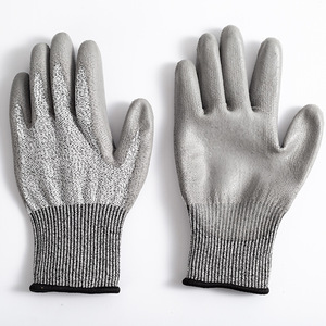 Găng tay bảo hộ Wejump Hands Protection <span class=keywords><strong>13G</strong></span> HPPE phủ PU chống cắt, đạt tiêu chuẩn ANSI cấp độ 5, chống trơn trượt, dẻo dai, dùng trong công nghiệp. - Product Image 1