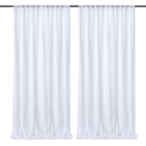 2 pannelli in Terracotta in solido drappeggi in tessuto ruggine filato di matrimonio con sfondo ad arco per feste decorazione per ombreggiatura da cerimonia - Product Image 2