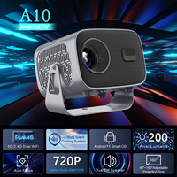 A10 Smart Android 11 LCD Proyector Mini Pocket 4K 720P LED Full HD Wireless 3D Video 2G RAM Smart Home Theater con enchufe de EE. UU.