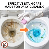 Tablettes nettoyantes automatiques pour toilettes, désodorisantes et détartrantes, blocs nettoyants pratiques pour cuvettes de toilettes, pour le nettoyage de la salle de bain