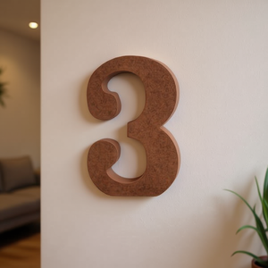 ILAN Lettera Decorativa 3 15Cm Numero Artistico da Parete per Decorazione Casa - Product Image 3