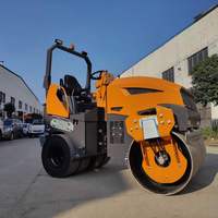 Compacteur de rouleau de route 5000 kg 5 tonnes 4 tonnes 6 tonnes combiné rouleau de route vibrant Machine pneu en caoutchouc rouleau de route vibrant