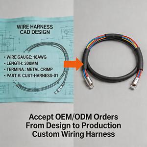 Arnés de Cableado para Cerca Eléctrica de Cobre Resistente a los Rayos UV, Conectores de Nailon para Seguridad Perimetral, Agricultura, Computadoras y Motocicletas - Product Image 5