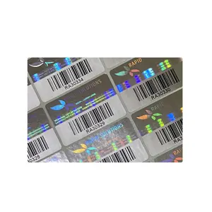 Rolo de transferência térmica 3d, logotipo brilhante, arranhão, adesivos anti repensação, etiquetas de filme holográficas