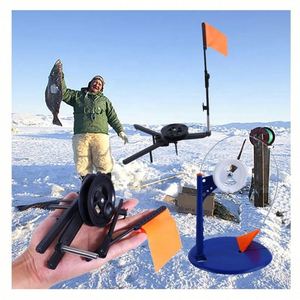 Caña de Pescar en Hielo de Invierno 2024, Nueva, de Alta Calidad, Precio Económico, Impermeable, Portátil, Duradera, con Punta Plegable, Poste de Metal - Product Image 6