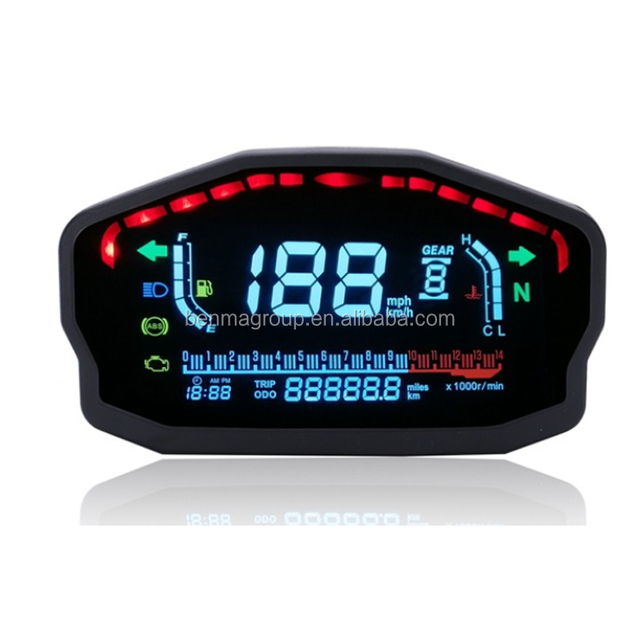 Universal Digital Speedometer High Performance 12V Motorcycle Speedometer