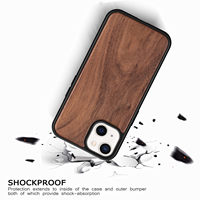 Vente en gros de coque de téléphone en bois naturel avec logo personnalisé pour iPhone 11 12 13 14 15 accessoires de téléphone housse de protection