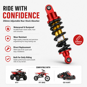 Amortisseur arrière réglable pour moto 250 mm, suspension pour ATV Apollo Stomp 50cc 70cc 90cc 110cc <span class=keywords><strong>125cc</strong></span> 150cc SSR125 CRF50 - Product Image 6