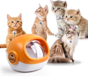 Çift modlu akıllı evcil hayvan besleyici çevre dostu ABS plastik kase şarj-powered otomatik kuru/ıslak gıda dağıtıcı toptan - Product Image 1