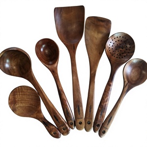 Wooden <b>Spoon</b> Set 1 Piece Hand <b>Carved</b> Natural Finish Food Safe Dishwasher & Microwave Safe Kitchen <b>Tools</b> - Product Image 1