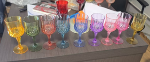 Verres à vin en <span class=keywords><strong>plastique</strong></span> vert incassable bleu royal avec pied, pour pique-nique et cadeau, sans BPA, réutilisables, pour mariage et fête - Product Image 6