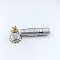 Compatible con conector de aviación de Metal Circular de la serie B, enchufe de equipo médico, tapón de rosca de tipo desenchufado