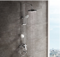 Fonction suspendue de serviettes en usine, ensemble de douche de salle de bains avec robinet, livraison gratuite