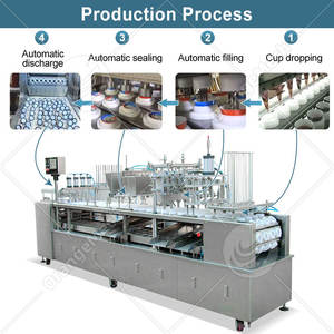 Machine de remplissage et de scellage ORME à 4 têtes pour gobelets de <span class=keywords><strong>communion</strong></span> <span class=keywords><strong>en</strong></span> plastique, gobelets à biscuits, gobelets à jus et gobelets à crème glacée - Product Image 3
