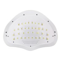 Lampe à ongles UV LED 72W avec 36 perles de fil doré, double longueur d'onde 365+405nm, capteur infrarouge compact, 4 minuteurs, séchoir de durcissement professionnel