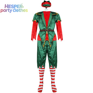 Costume de Clown de Noël Style Européen et Américain HESPER pour Homme et Femme, Tenue de Scène pour Couples, Comprend des Costumes et des Robes pour Fêtes - Product Image 3