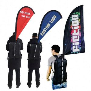 Factory Wholesale Durable Outdoor Promotional Distribution Promotional Backpack Flag - Product Image 1