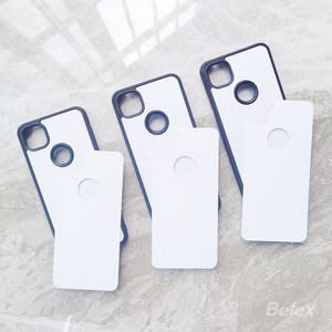 Coque de téléphone à Sublimation 2D, couverture vierge pour <span class=keywords><strong>Google</strong></span> <span class=keywords><strong>Pixel</strong></span> <span class=keywords><strong>4A</strong></span> Transparent blanc noir - Product Image 3