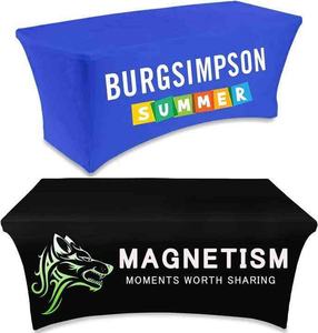 Customized Tablecloth logo Printing Exhibition <b>Table</b> Cover Customization Conference Company Printing Advertising <b>Promotional</b> - Product Image 1