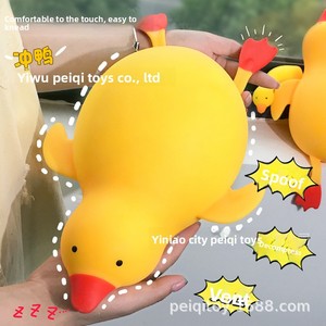 Nuevo pato amarillo de goma extragrande para aliviar el estrés, lindo y relleno, multicolor, para apretar y desahogar tus frustraciones - Product Image 2