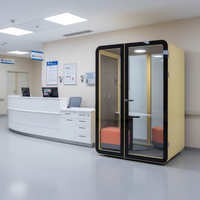Cabine insonorisée UNIBOOTH de classe A, ignifuge ASTM-E84, avec système de ventilation haute efficacité pour espace de coworking, vente en gros