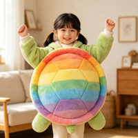 Coussin en peluche en forme de coquille de tortue mignon, jouet de cosplay doux et rembourré pour enfants