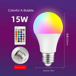 Bombilla LED RGB con Control Remoto, 220V 5W, Base de Rosca E27 E26, A60, 16 Colores a Elegir, para Hogar, Fiestas, Dormitorio - Product Image 4