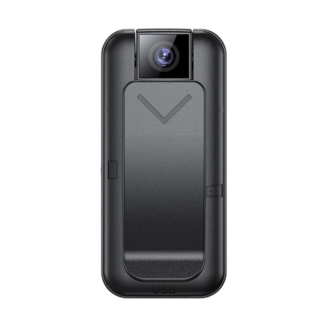 Body Camera with Audio and Video Recording 4K Thumb Action Cam with 180 degree Rotating Lens 256GB Body Worn Camcorder PQ380