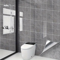 Papier peint auto-adhésif effet marbre, carreaux muraux imperméables pour salles de bain, autocollants décoratifs pour la maison, papier contact à peler et coller