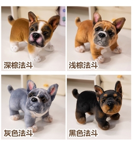 Vente en gros d'usine de fabrication d'étiquettes personnalisées, animaux en peluche prêts à être expédiés, bouledogues français et pugs en peluche, animaux en peluche doux, poupées en peluche de myna à crête - Product Image 6