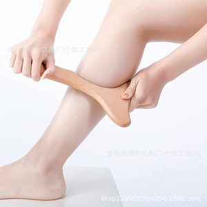 Marteau de massage en bois de hêtre 15,24x27,94 cm Outil de thérapie pour les jambes - Product Image 1