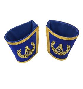 Wholesale Masonic Blue Lodge <b>Apron</b> With Fringe Collar, Gauntlets Cuff <b>Apron</b> Set Masonic Past Master <b>Apron</b> - Product Image 5