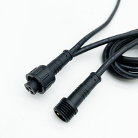Harnais de câblage LED personnalisé en usine en Chine, connecteurs étanches M12, 3 broches, IP67/68, assemblage, câbles électriques