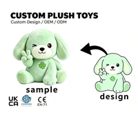Peluche personnalisée, jouet en peluche doux, personnage de chien en peluche, cadeau promotionnel, peluche personnalisée