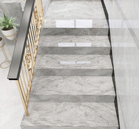 Tout nouveau carrelage en marbre escalier antibactérien étanche résistant au feu caractéristiques pour immeubles de bureaux hôpitaux Villas