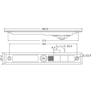 Tốt Chất Lượng Thủy Tinh Đặc Biệt Duy Nhất Bên Trượt Cửa Sổ Cửa Khóa Phím SDK002 Đến Trung Đông - Product Image 2