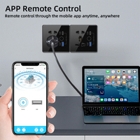Prise murale intelligente WiFi BAOBEN 13A avec contrôle par zones, prise universelle, charge rapide PD20W, application Tuya Smart Life