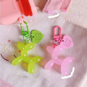 Gift Wholesale Jelly Balloon Dog Plastic Keychain Metal Pendant Cartoon Cute Dog Love Pendant <b>Backpack</b> Decoration - Product Image 3