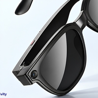 Lunettes intelligentes IA 8MP avec contrôle d'applications, appels mains libres et enregistrement