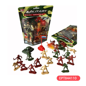 Mini đồ chơi quân đội lính và xe quân sự chiến tranh chơi đặt đô la cửa hàng khuyến mãi xe tăng chiến trường phụ kiện làm bằng nhựa - Product Image 5