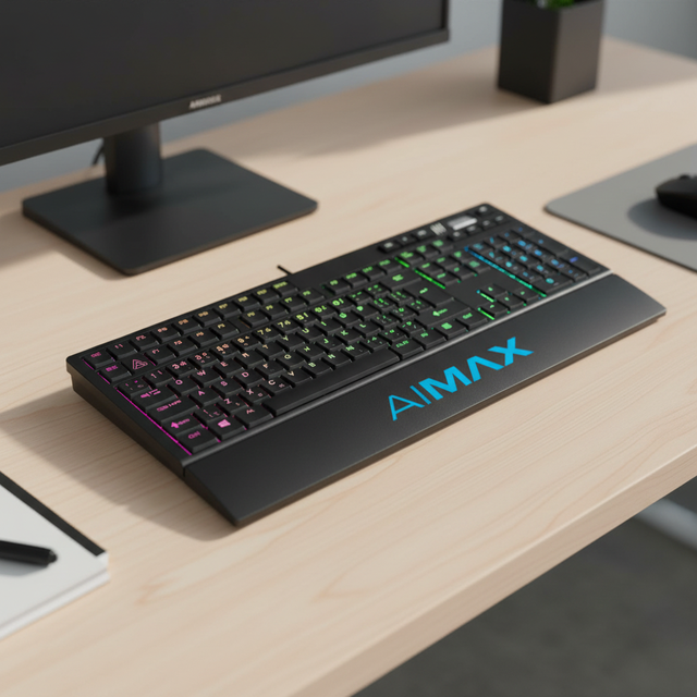 OEM USB RGB Mechanical Gaming Keyboard Full Size Waterproof Programmable Multi-Function Digital Wheel Media Keys New Desktop