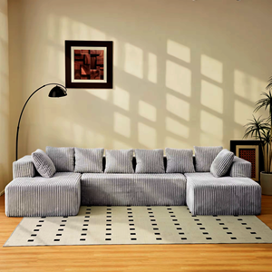 Sofá Modular en Forma de <span class=keywords><strong>U</strong></span>, Estilo Nórdico, Compresión al Vacío, Atunus, Sofá sin Estructura, para Sala de Estar, Apartamento - Product Image 6